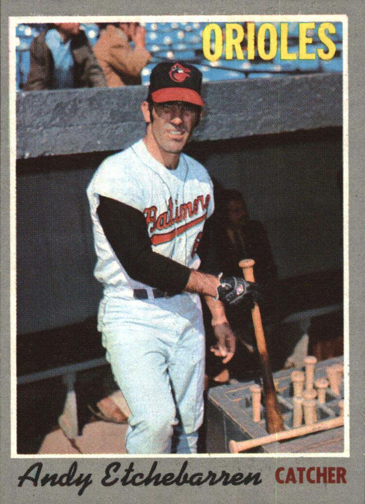 1970 Topps Andy Etchebarren #213 card