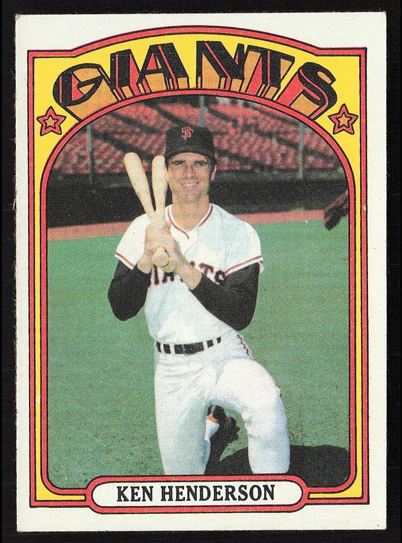 1972 Topps Ken Henderson #443 card