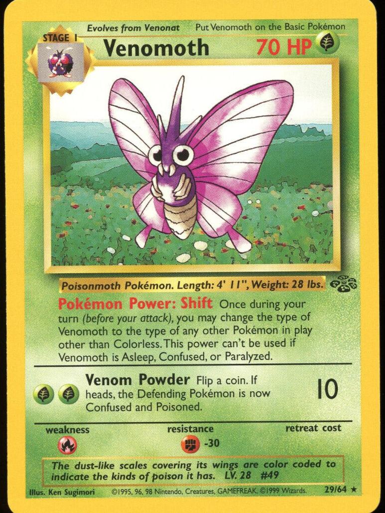Venomoth 1999 Pokemon Jungle