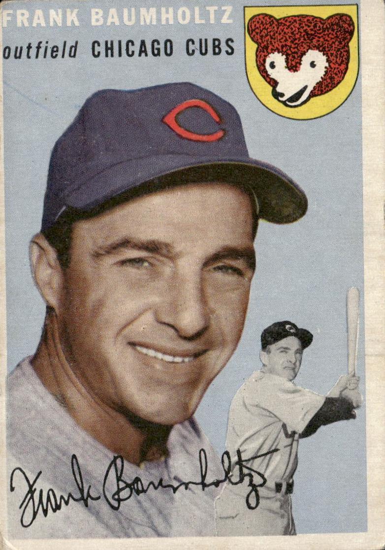 1954 Topps Frank Baumholtz #60 card