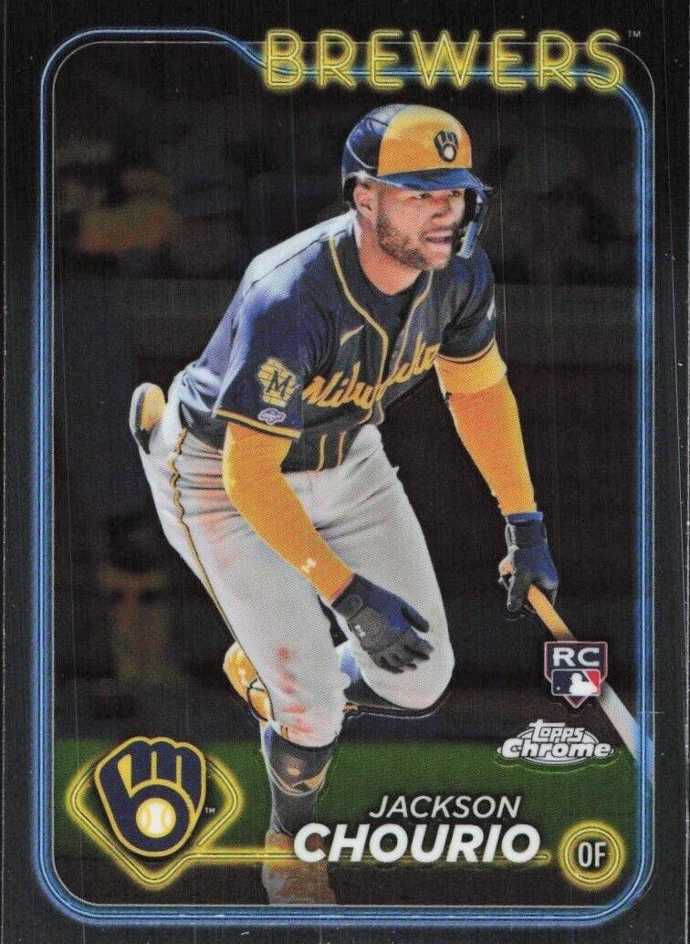 Jackson Chourio 2024 Topps Chrome Baseball card