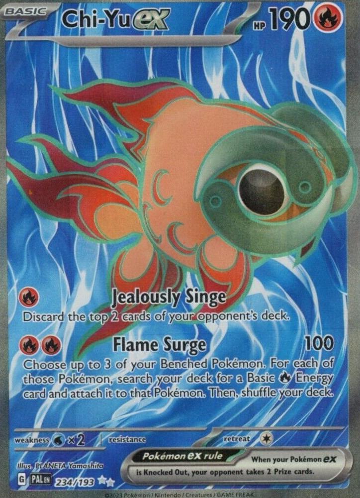 Chi-Yu EX 2023 Pokemon Scarlet & Violet Paldea Evolved