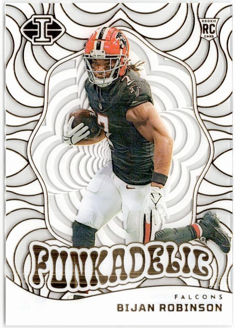2023 Panini Obsidian Black Color Blast Bijan Robinson #12 card