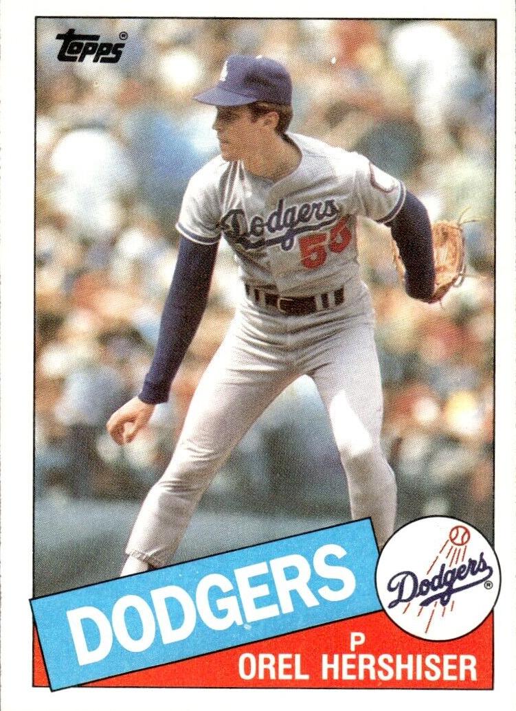 Orel Hershiser 1985 Topps Baseball