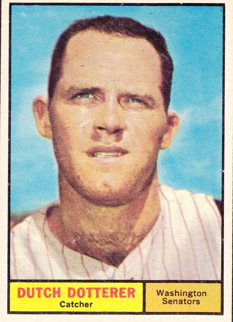 1961 Topps Dutch Dotterer #332 card