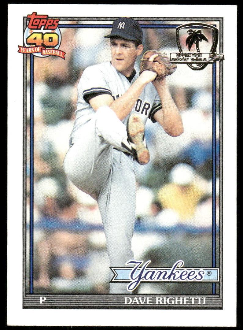 1991 Dave Righetti #410