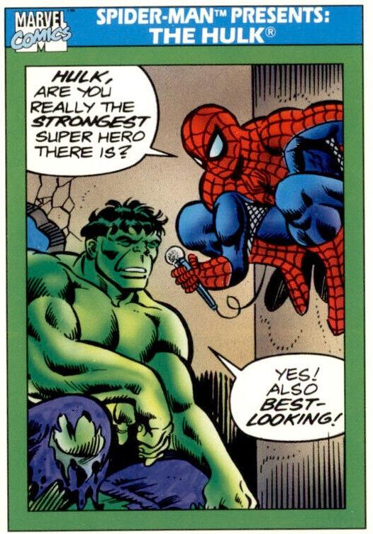1990 Impel Marvel Universe Hulk #152 card