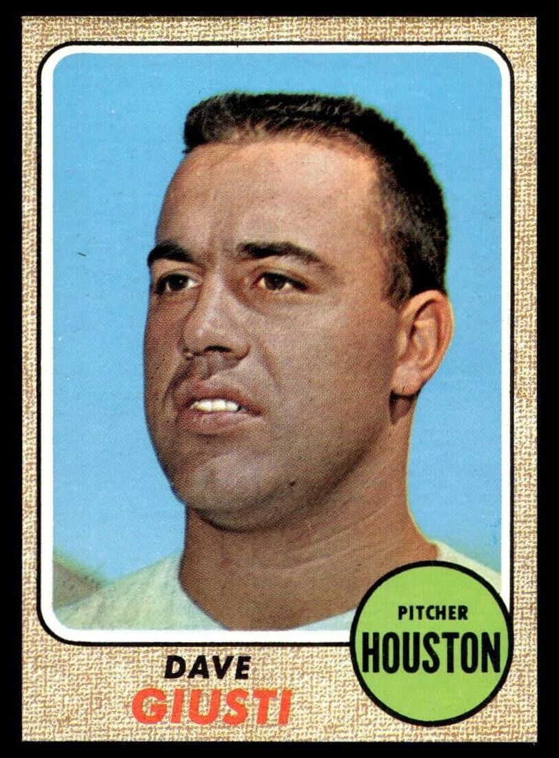 1968 Topps Dave Giusti #182 card