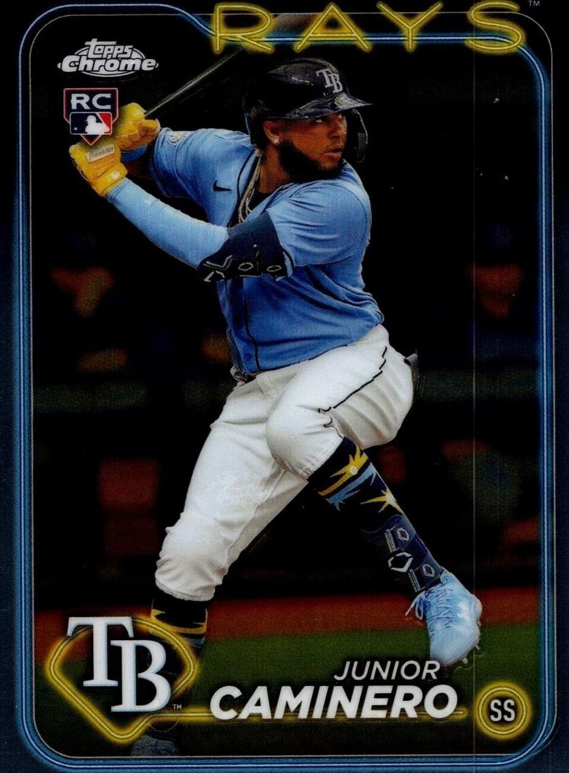 Junior Caminero 2024 Topps Chrome Baseball card