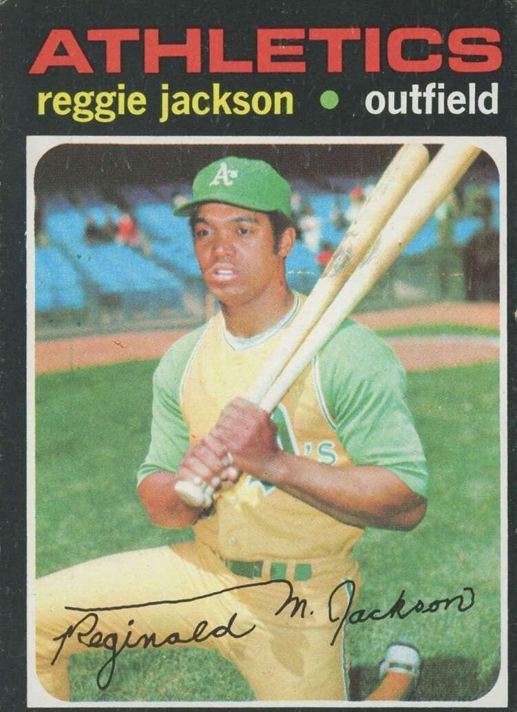 Reggie Jackson 1971 Topps Baseball
