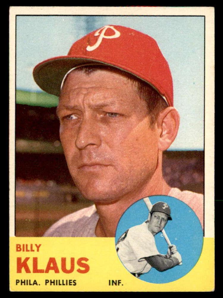 1963 Topps Billy Klaus #551 card