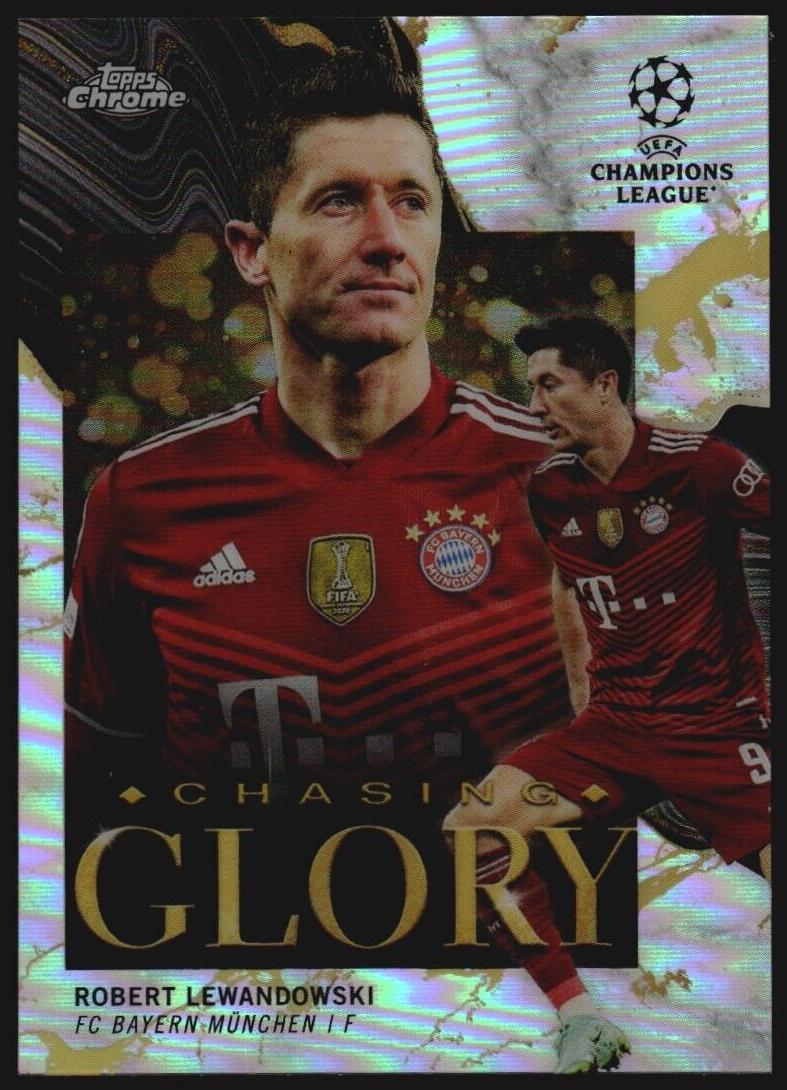 2021 Topps Chrome UEFA Champions League Robert Lewandowski #CG-4 card