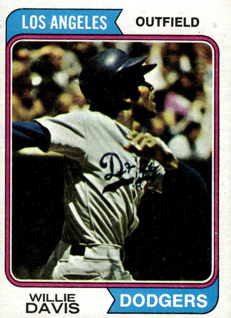 1974 Topps Willie Davis #165 card