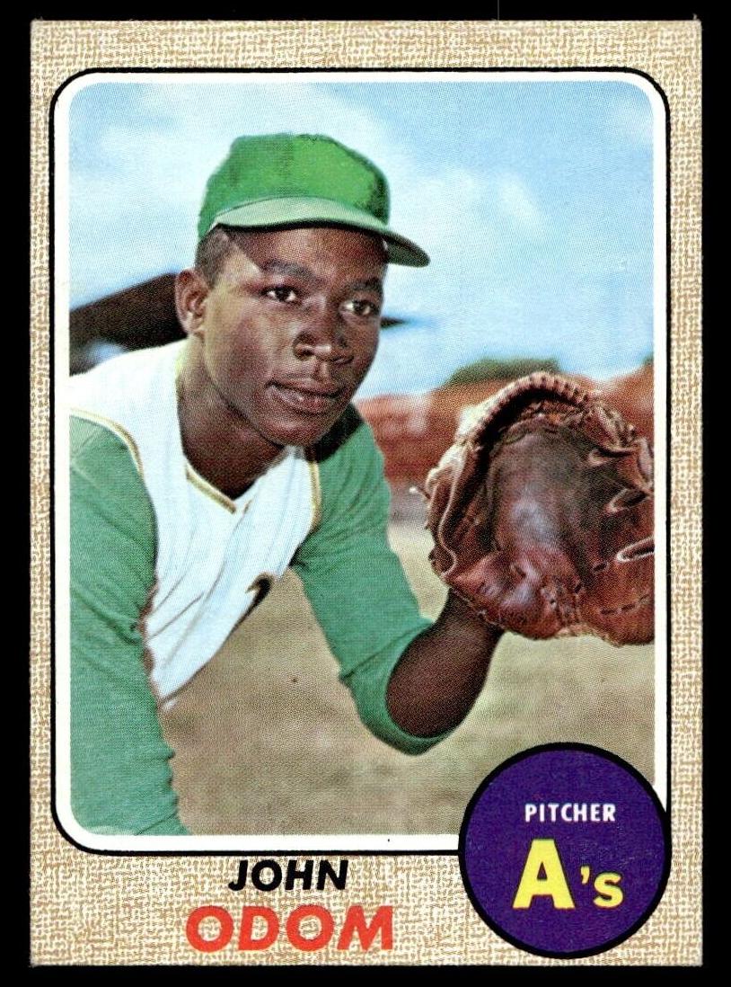 1968 Topps John Odom #501 card