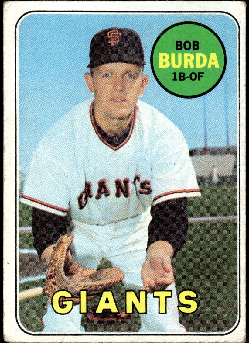 1969 Topps Bob Burda #392 card