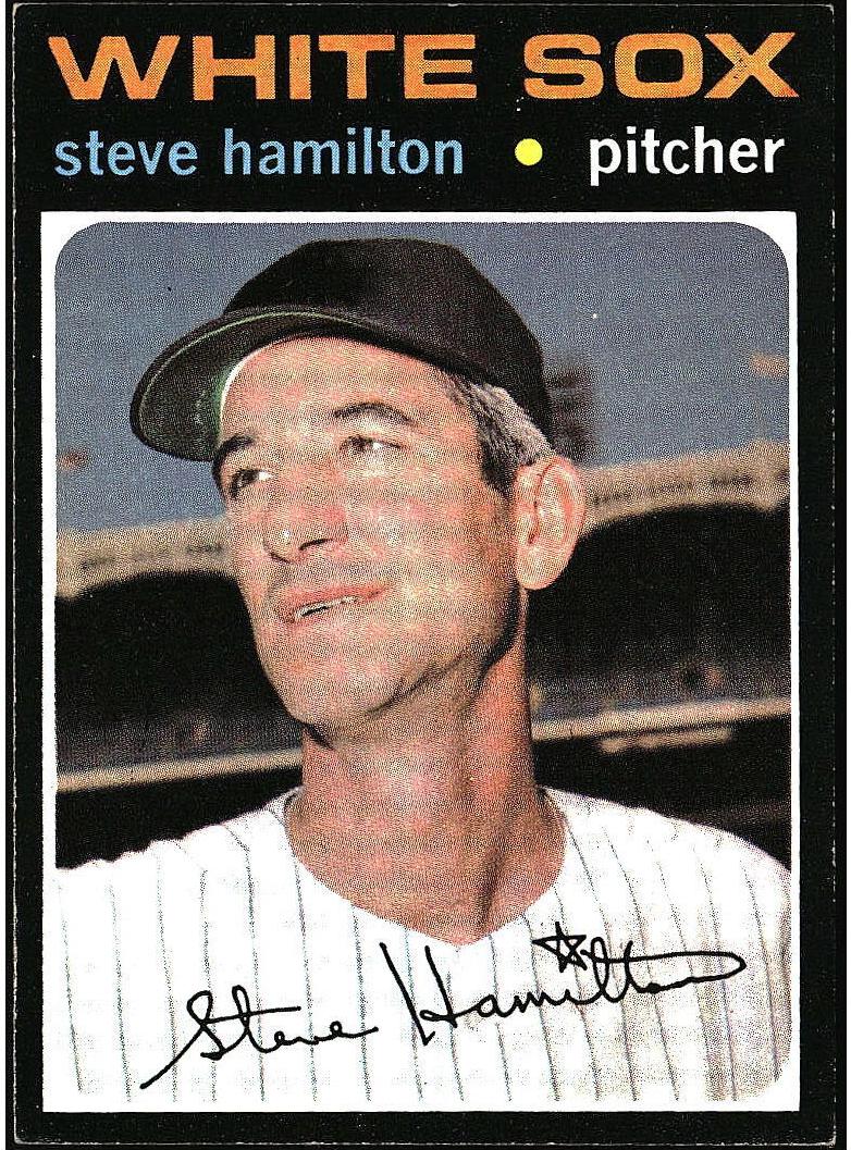 1971 Topps Steve Hamilton #627 card