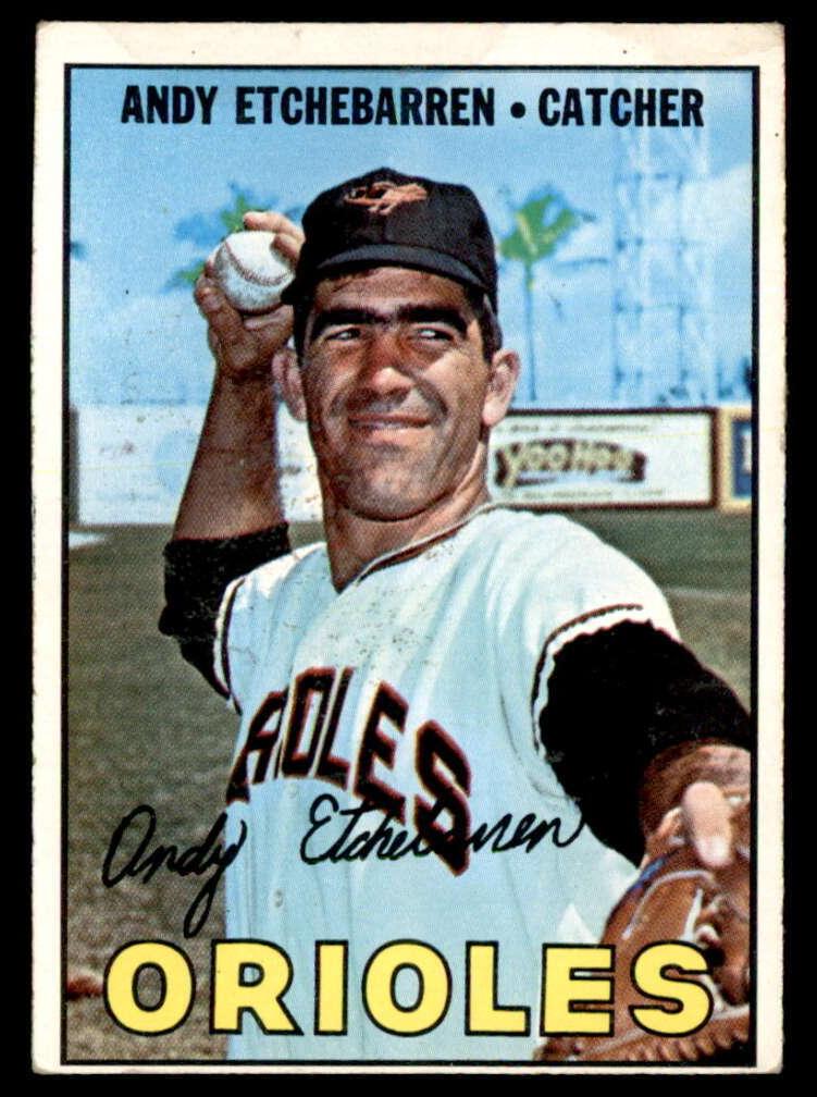 1967 Topps Andy Etchebarren #457 card