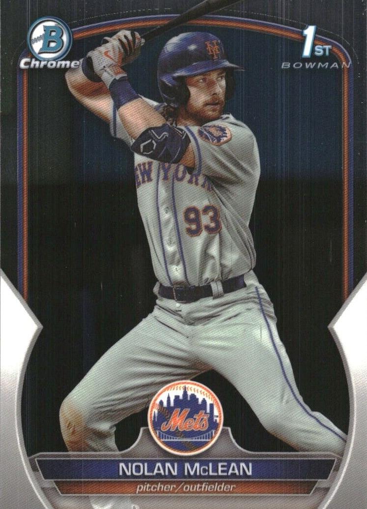 Nolan McLean 2023 Bowman Draft Chrome card