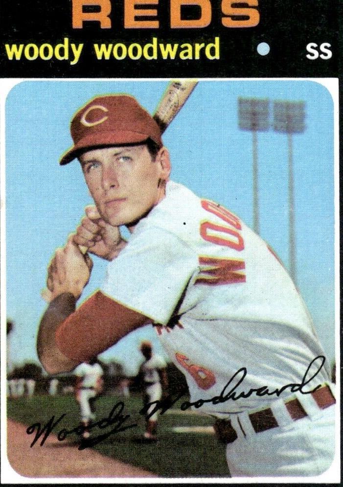 1971 Topps Woody Woodward #496 card