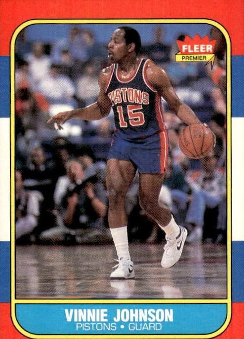 Vinnie Johnson 1986 Fleer Basketball