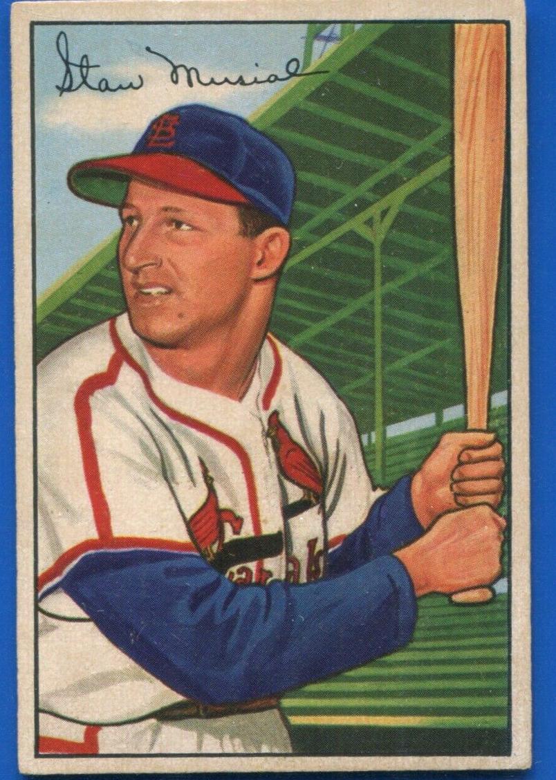1952 Bowman #196 Stan Musial front
