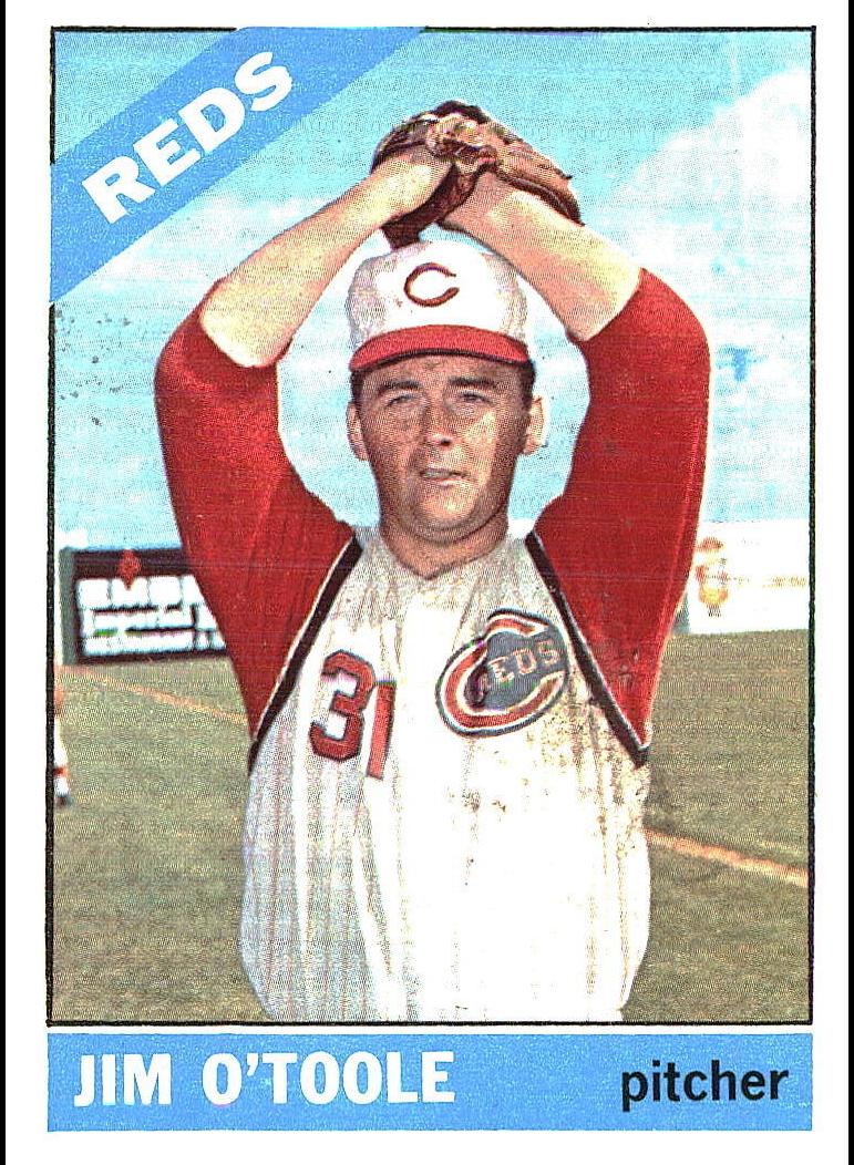 1966 Topps Jim O'Toole #389 card
