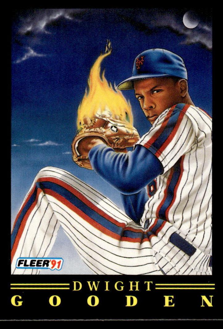 1991 Fleer Pro Vision Dwight Gooden #7 card