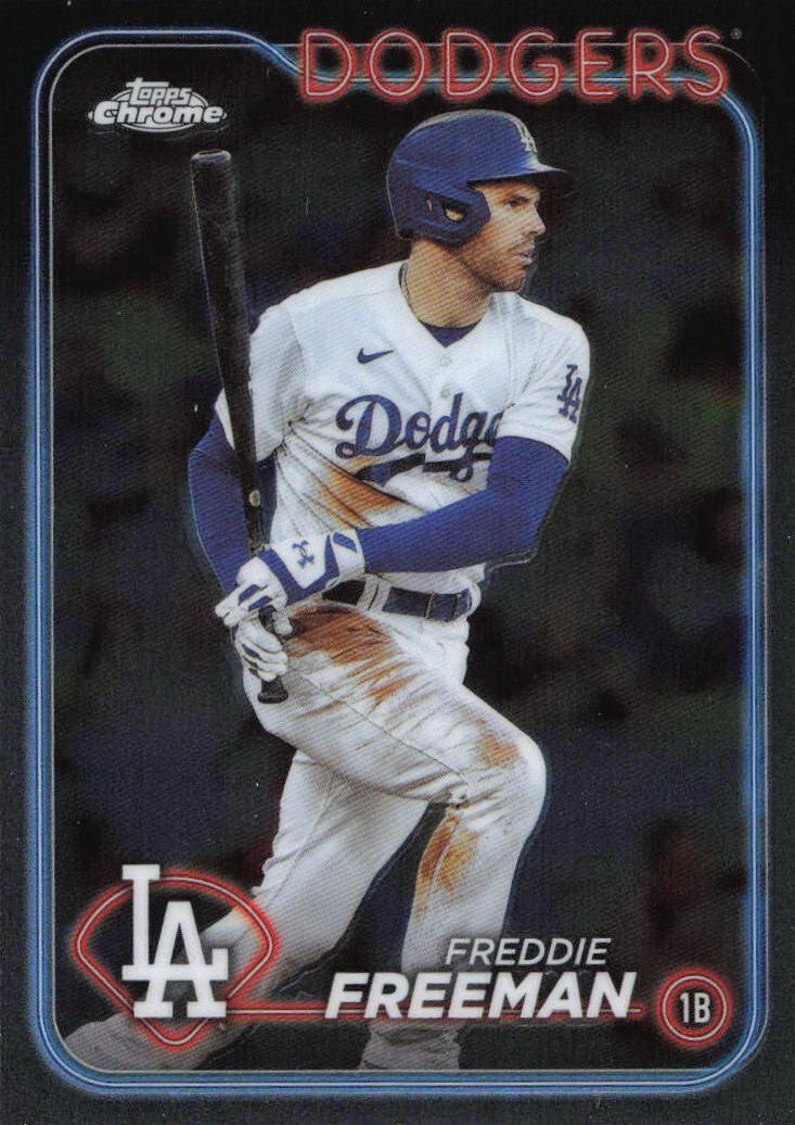 Freddie Freeman 2024 Topps Chrome Baseball card