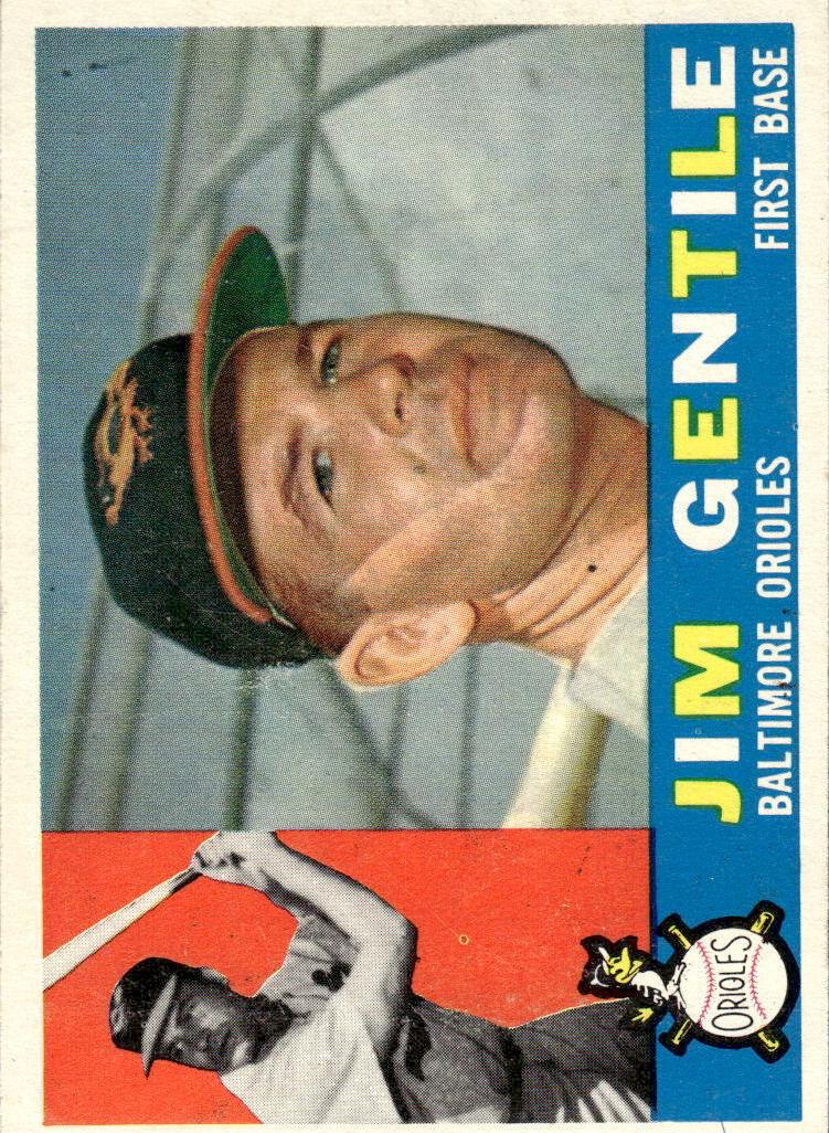 1960 Topps Jim Gentile #448 card