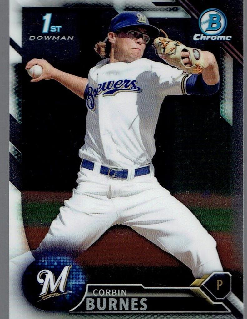 2016 Bowman Chrome Draft Corbin Burnes [Red] #BDC-89 card