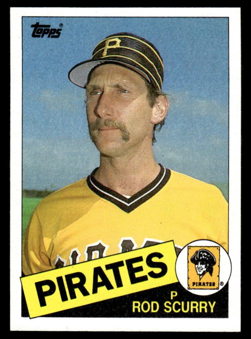 1985 Topps Rod Scurry #641 card