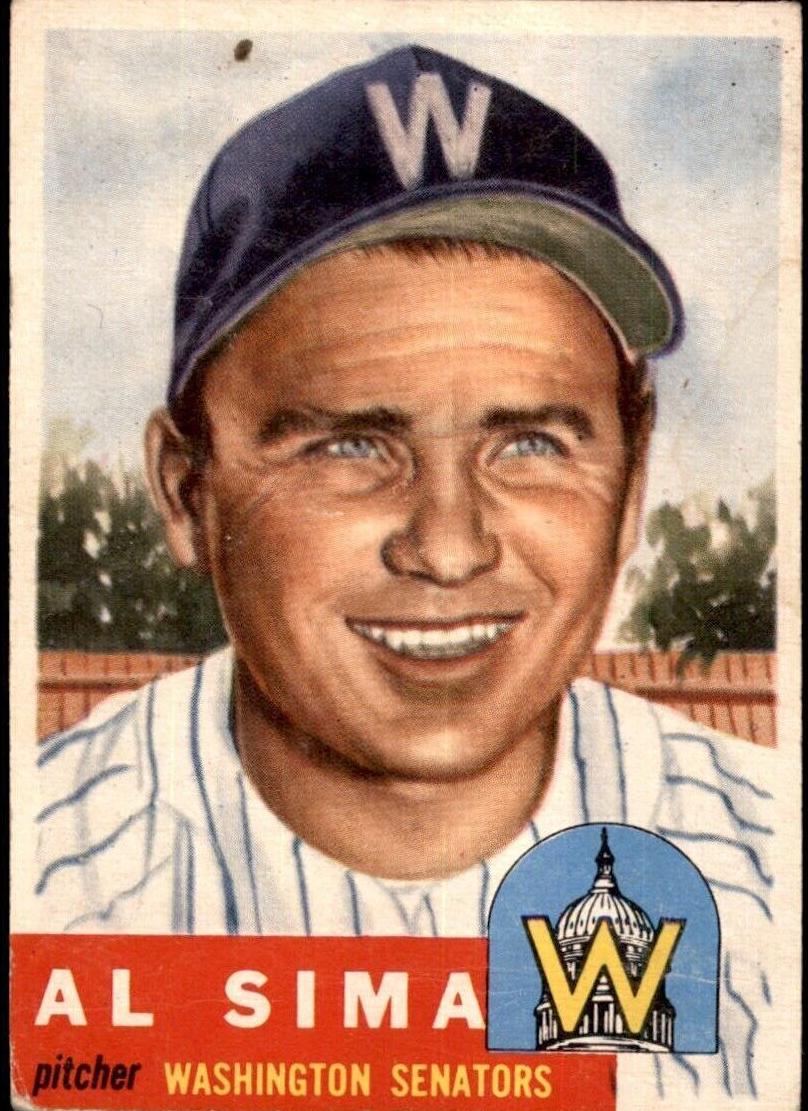 1953 Topps Al Sima #241 card