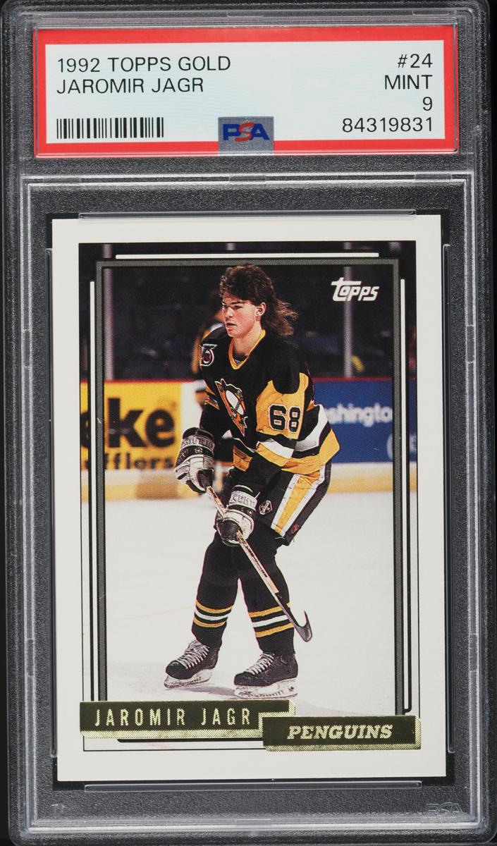 Jaromir Jagr 1992 Topps Hockey Gold