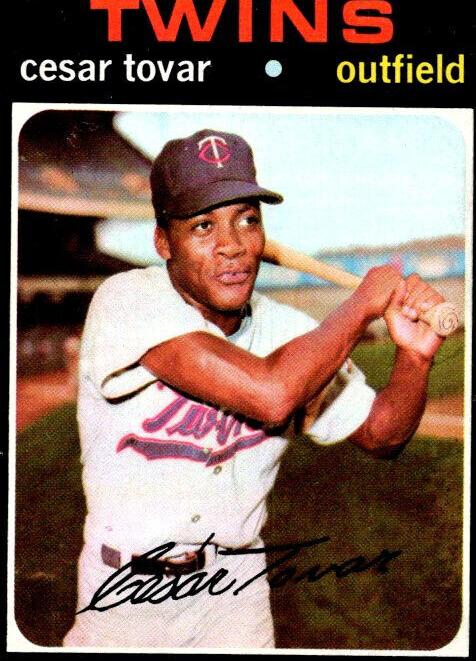 1971 Topps Cesar Tovar #165 card
