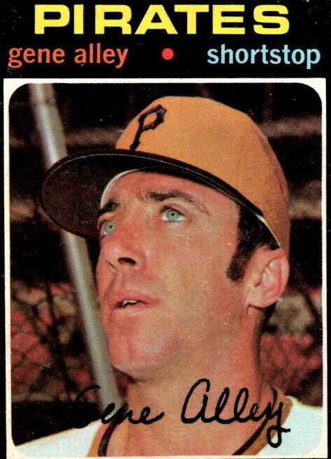 1971 Topps Gene Alley #416 card