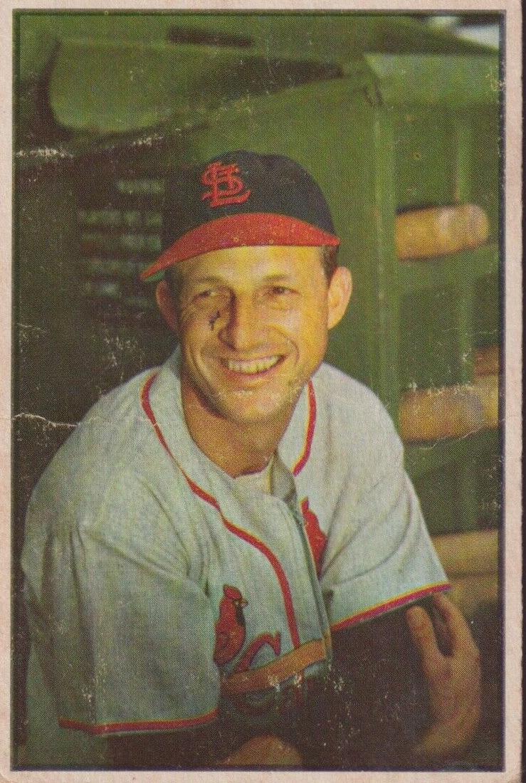 1953 Bowman 1953 Bowman Color #32 Stan Musial front