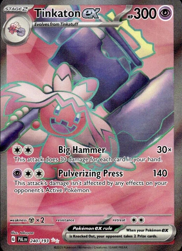 Tinkaton EX 2023 Pokemon Scarlet & Violet Paldea Evolved
