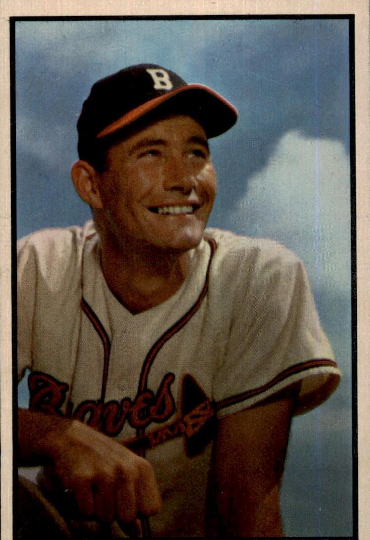 1953 Bowman Color Joe Adcock #151 card