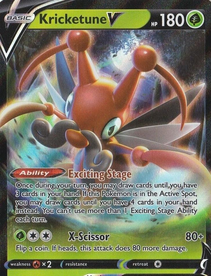 Kricketune V Holo 2021 Pokemon Battle Styles