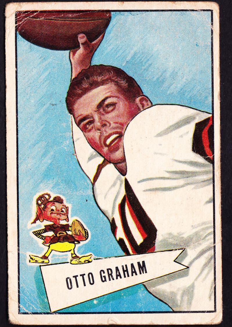 1952 Bowman Small Otto Graham #2 card