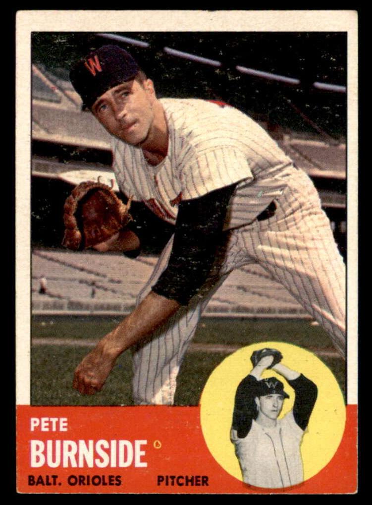 1963 Topps Pete Burnside #19 card