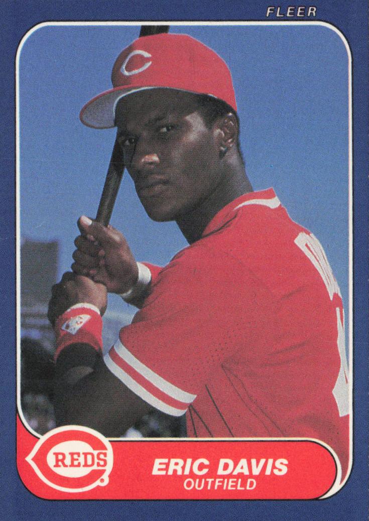 1986 Fleer Eric Davis #175 card
