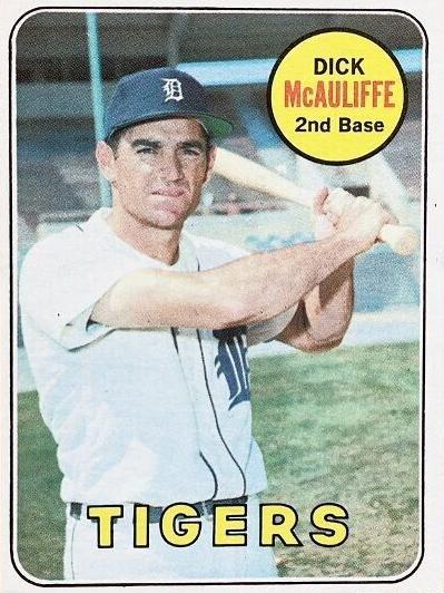 1969 Topps Dick McAuliffe #305 card