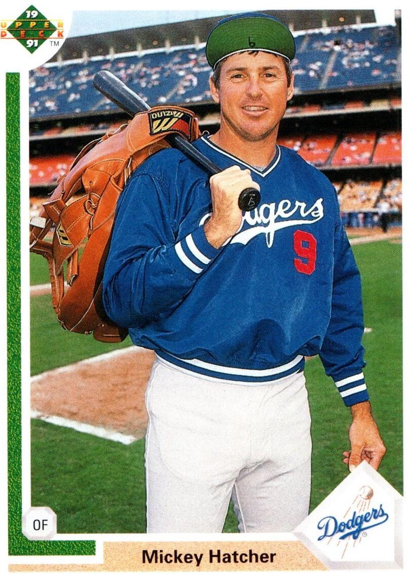 1991 Upper Deck Mickey Hatcher #666 card