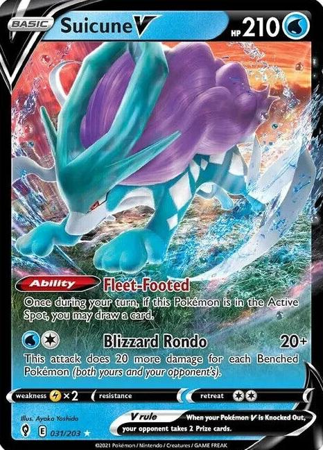 Suicune V 2021 Pokemon Evolving Skies
