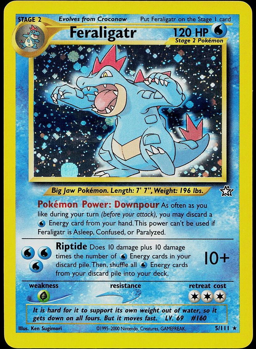 Feraligatr Holo 2000 Pokemon Neo Genesis