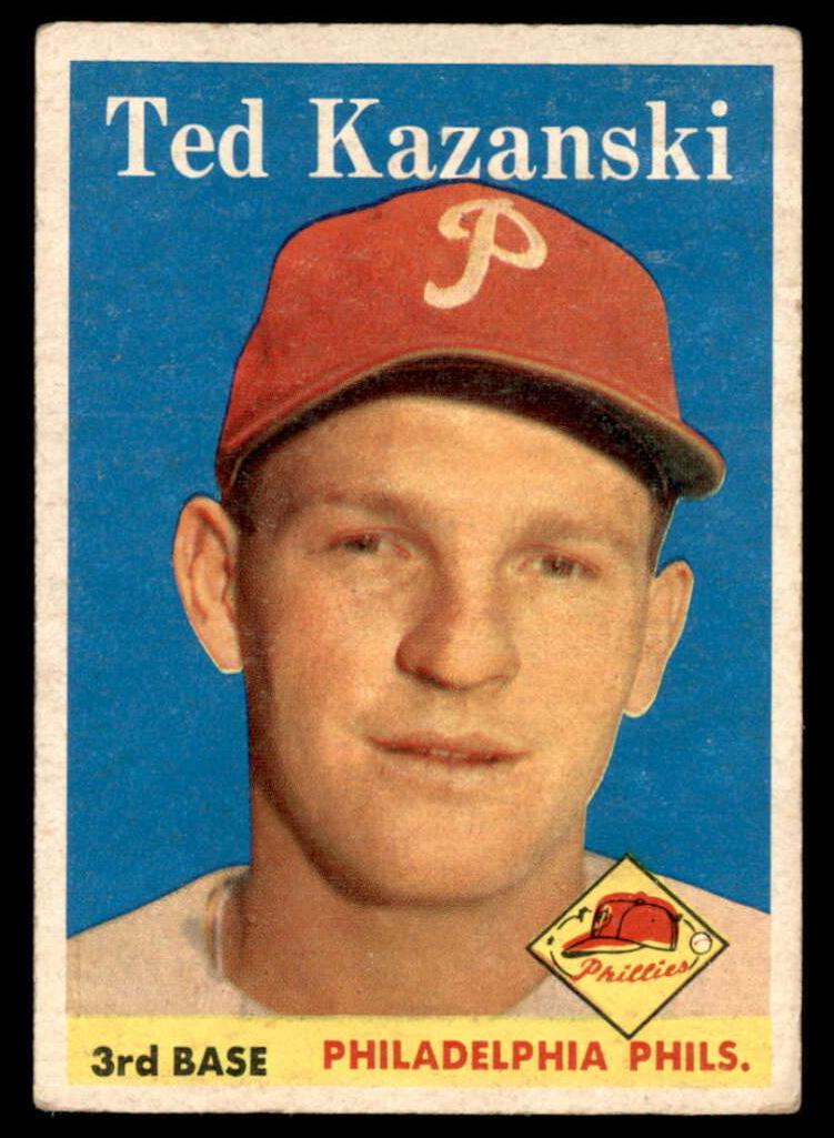 1958 Topps Ted Kazanski #36 card