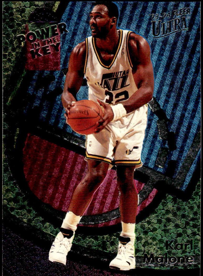 Karl Malone 1993 Fleer Ultra Power In the Key Basketball