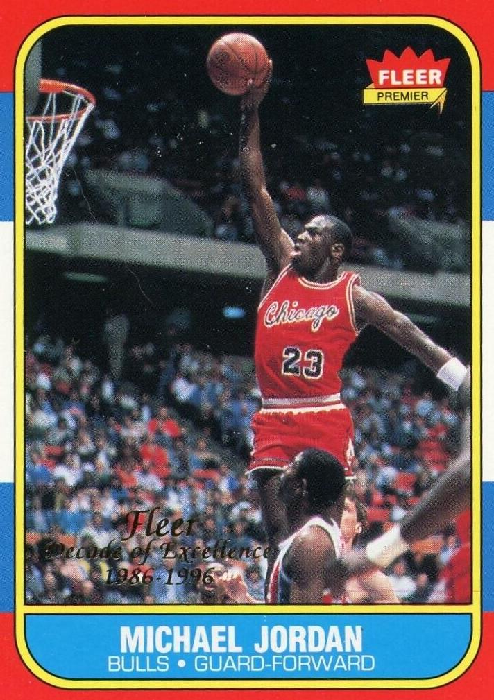 1996 Fleer Decade of Excellence Base #4 Michael Jordan front