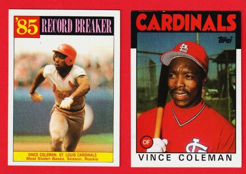 Vince Coleman 1986 Topps Baseball